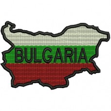 Бълг. карта-флаг с надпис Bulgaria