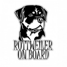 Стикер Rottweiler on board 10 х 14 см